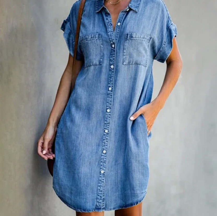 Joan™ | Denim zomerjurk voor dames