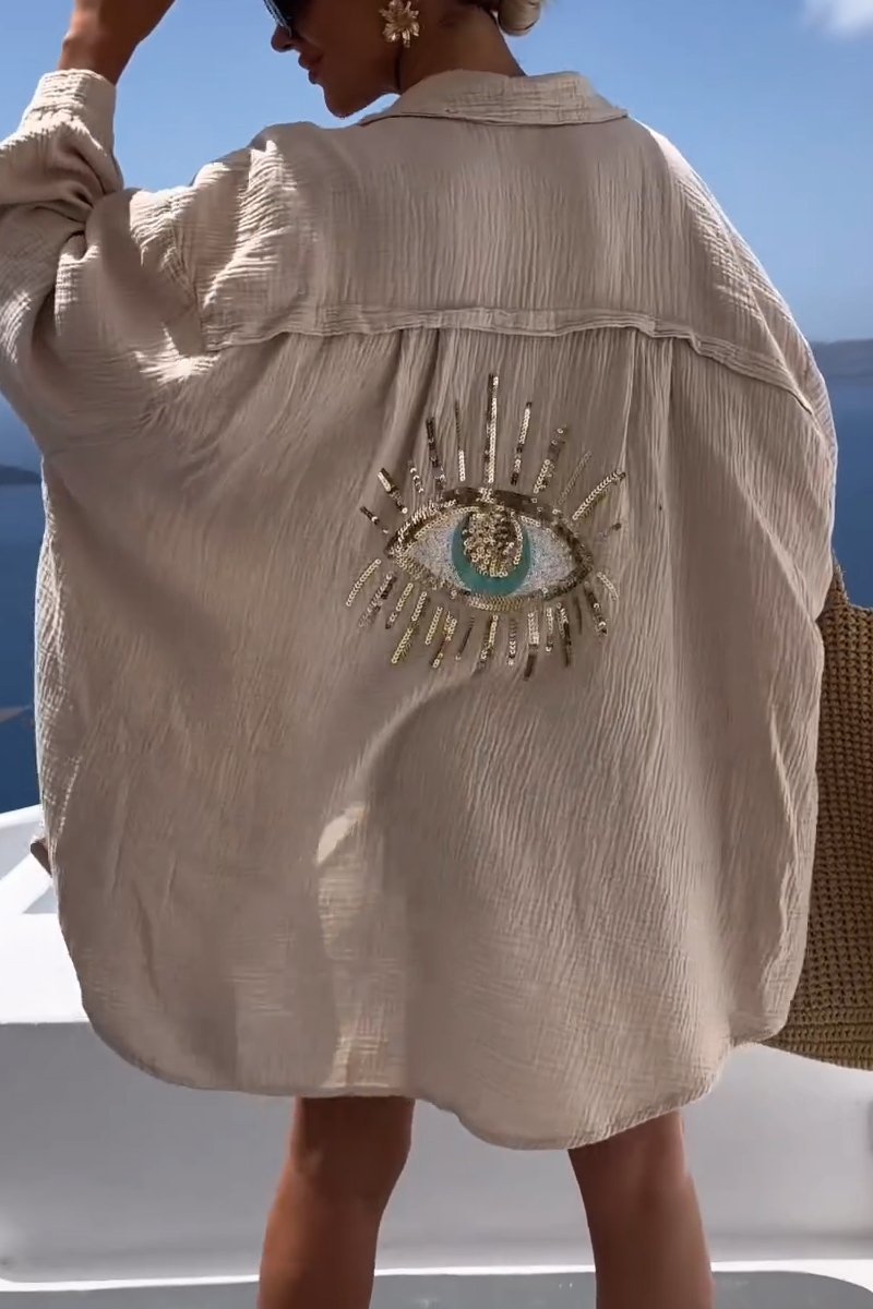 Evil Eye Sequin Shirt