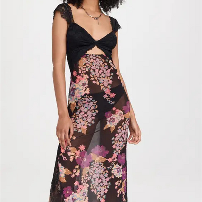 Strand Floral Maxi Jurk